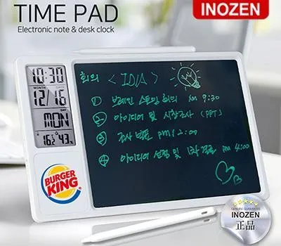 군위군판촉물 후회하지 않는 선택 방법 5 이노젠 타임패드 탁상시계 겸용 전자메모장