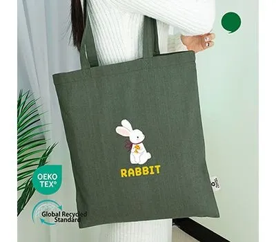 제천판촉물 프리미엄 고급 제작 업체 2 오코텍스리사이클 카키 라이트에코백