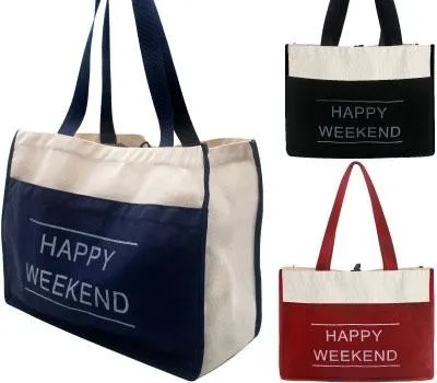 에코백 홍보물 디자인부터 배송까지 원스톱 솔루션 3 해피 에코 마켓가방 420x315x150mm 대형