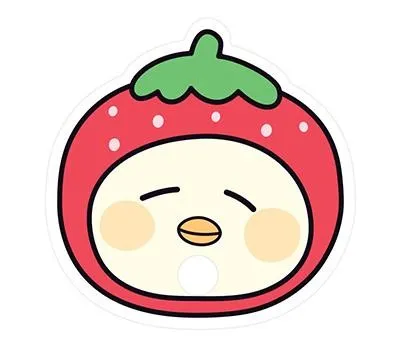 부채 판촉물 베스트셀러 제품 소개 4 딸기오리자유형 둥글이 부채