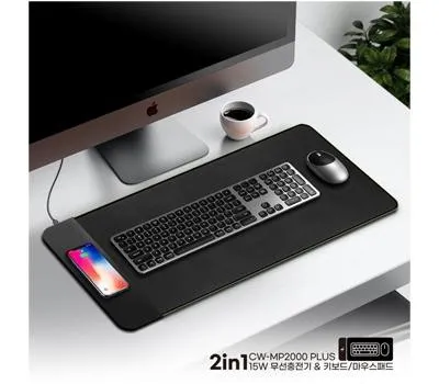 마우스패드 판촉물 맞춤 디자인 무료 상담 3 COMWOOD 15W 무선충전 겸용 장 마우스 패드