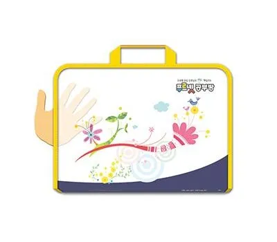 학교 판촉물 친환경 소재로 제작하기 2 손잡이 지퍼화일 0.6T 반투명