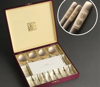 결혼식 답례품 제작, 실용성과 감성을 동시에 잡는 법 3 겹경사 희 방짜유기 수저 4인용