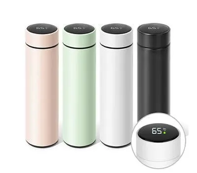 경주판촉물 오늘 주문하면 내일 배송! 4 오밸류 블랑 LED 온도텀블러 500ml