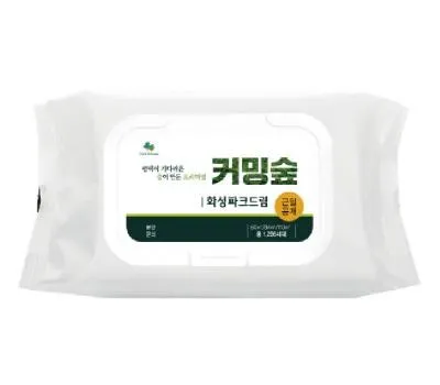 물티슈 판촉물 국내산 원료 100% 사용 3 100매 무광화이트 캡형 물티슈