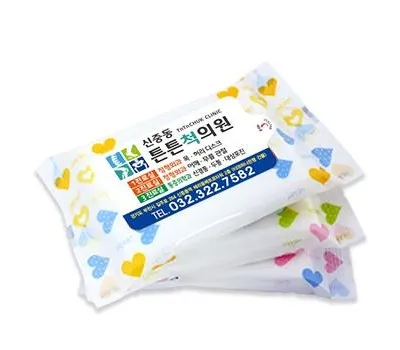 사천판촉물 제작 알아보고 있나요? 여기서 상담 받아보세요. 2 하트광고 3종 물티슈 10매~20매