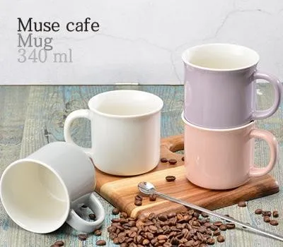 머그컵 판촉물 창립기념일 제작 추천 5 뮤즈 카페머그 340ml 12온스