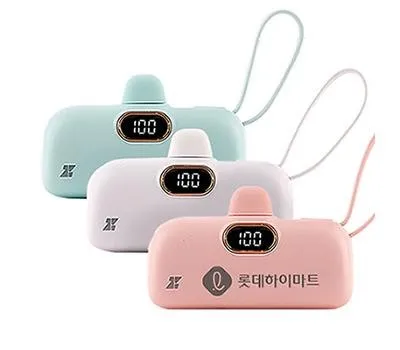 보조배터리 판촉물 학생들이 좋아하는 아이템 4 제로티어 도킹형 C타입 5000 보조배터리
