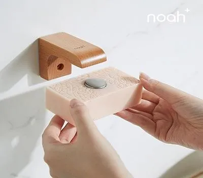 관공서 판촉물 CI 적용 사례 모음 3 노아 너도밤나무 자석 비누 홀더 거치대