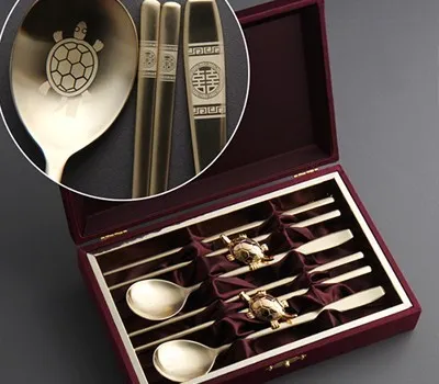 강남구판촉물 지역 맛집 업체 리스트 5 희 거북 골드 수저 2인 세트 거북받침 포함