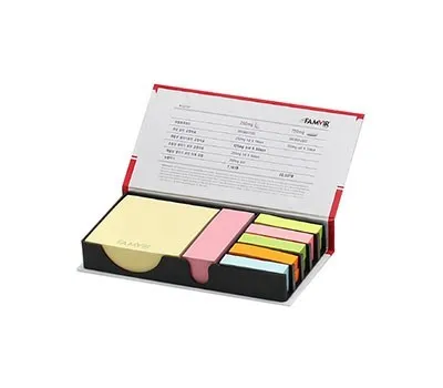 포스트잇 판촉물 개업 선물로 딱! 5 양장메모함_대200매_5색지형